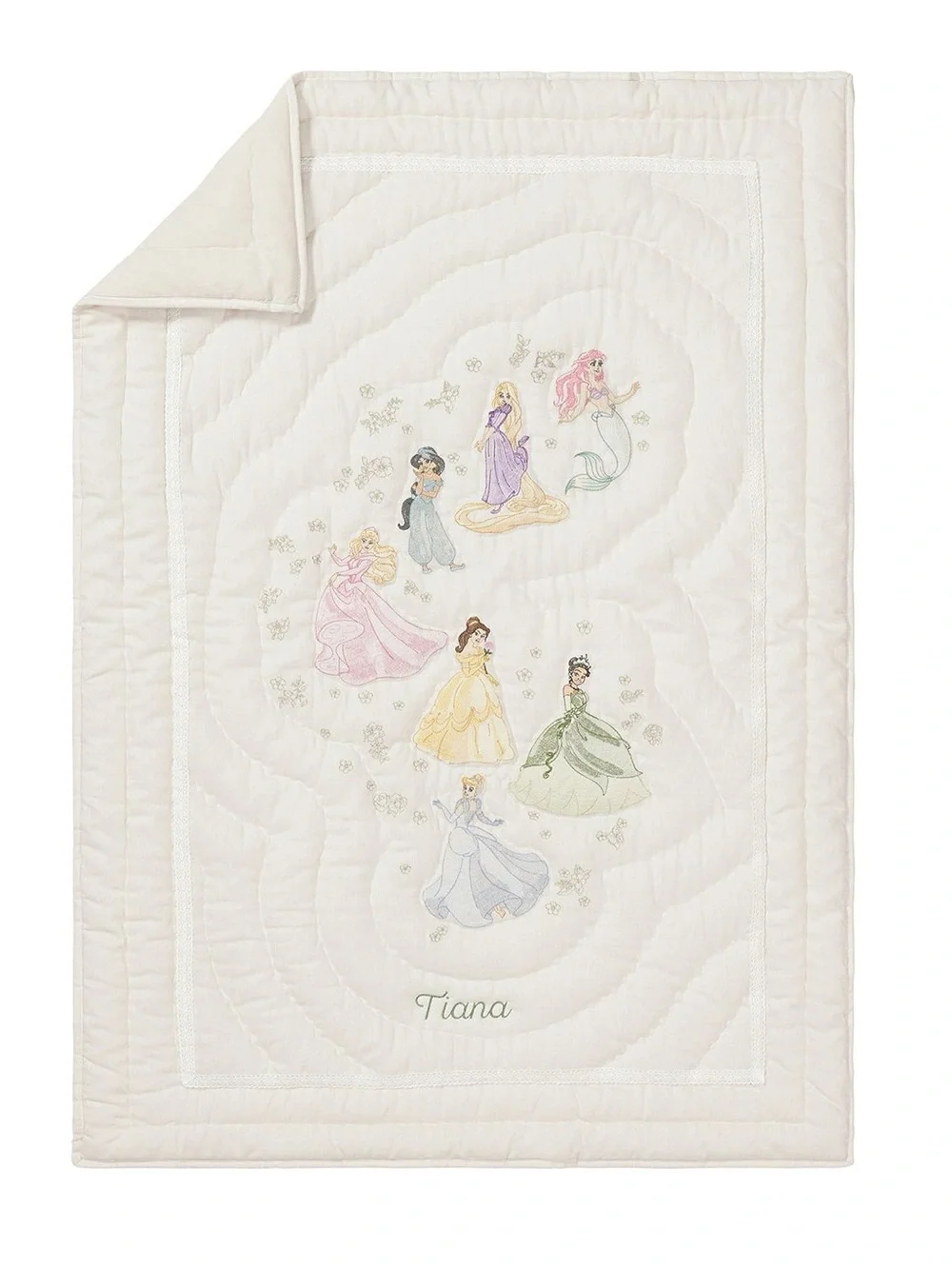 Pottery Barn Kids Disney Heritage Princess Baby Quilt Crib 36x50